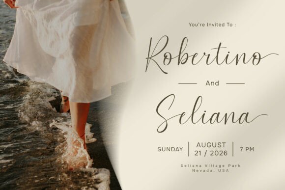 Seralune Font PNG with transparent background - Preview 3