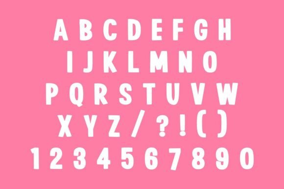 Simple Stacked Font PNG with transparent background - Preview 3