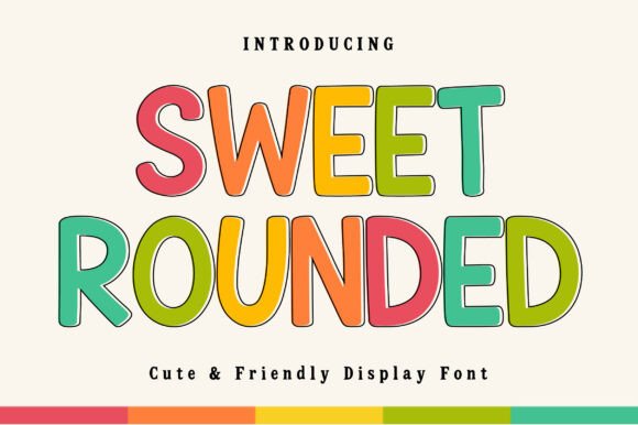 Sweet Rounded Font by Craft Artist · Creative Fabrica font preview