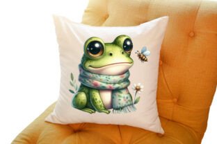 Whimsical Spring Frog Clipart Png Graphic by Sublimation Design ...