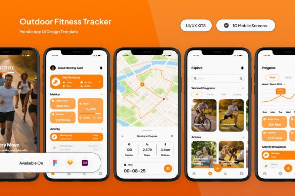 Activix - Outdoor Fitness Tracker UI