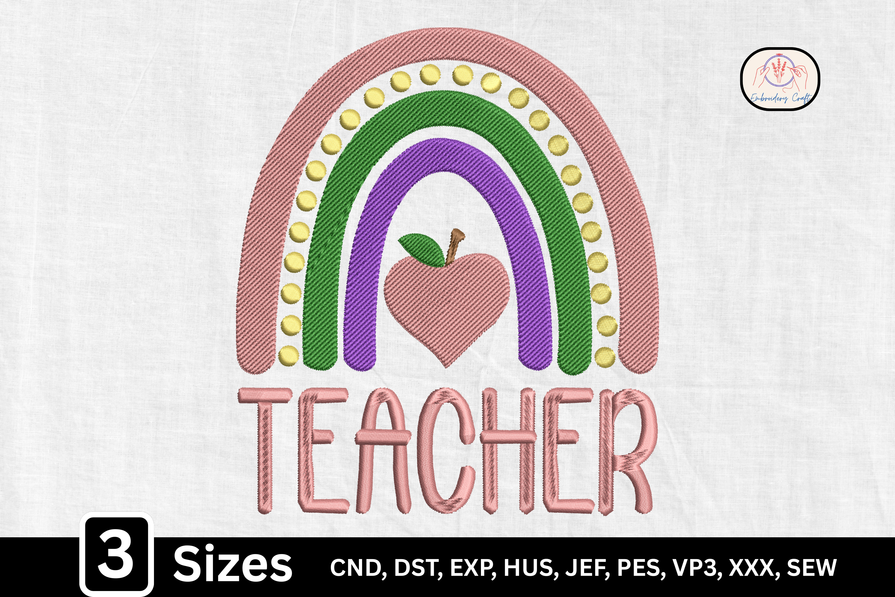 Apple Rainbow Teacher
