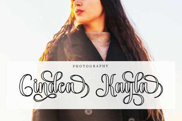 Barbie Hailey Outline Font - Preview 2