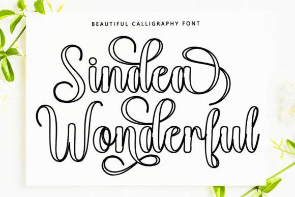 Barbie Hailey Outline Font - Preview 3