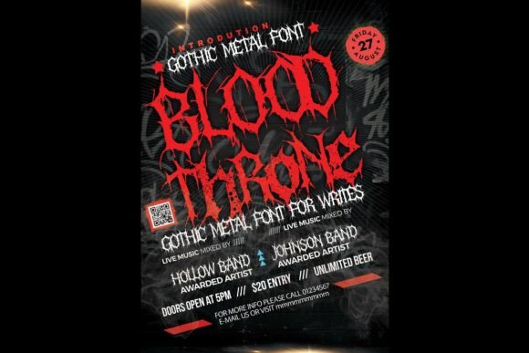 Blood Throne Font - Preview 4