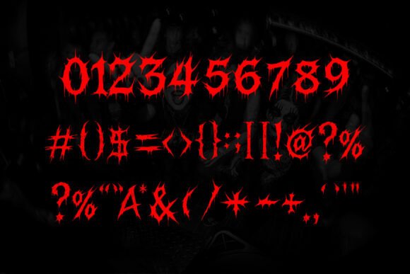 Blood Throne Font - Preview 6
