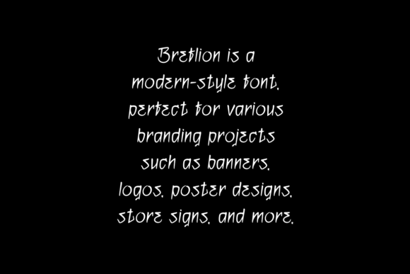 Breflion Font - Preview 4