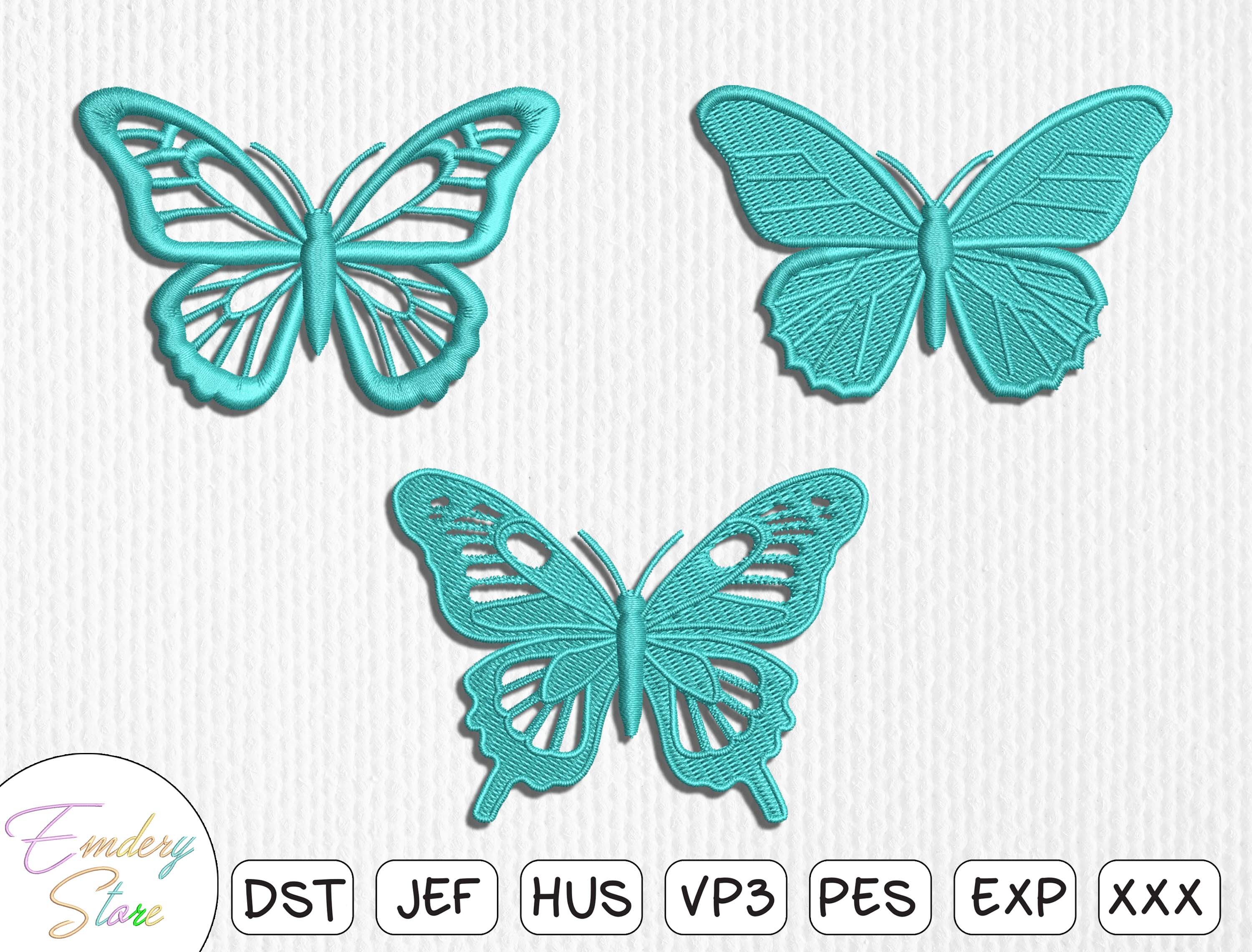 Butterfly Embroidery Design Set