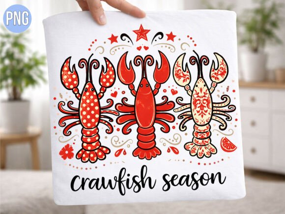 1 Crawfish Pattern Design Png Designs & Graphics