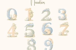 Cute Dragon Alphabet & Number Graphic by Andreea Eremia Design ...