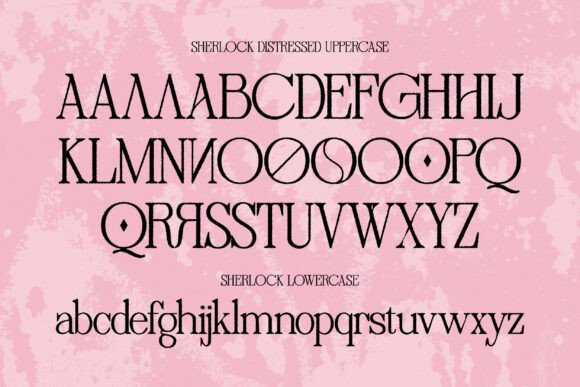 Distressed Sherlock Font PNG with transparent background - Preview 6