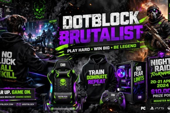 Dot Block Brutalist Font - Preview 3
