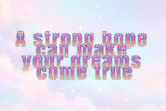 Dreamy Glitter Font - Preview 2