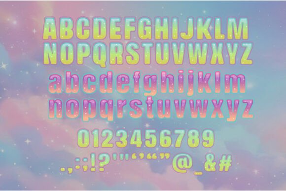 Dreamy Glitter Font - Preview 3