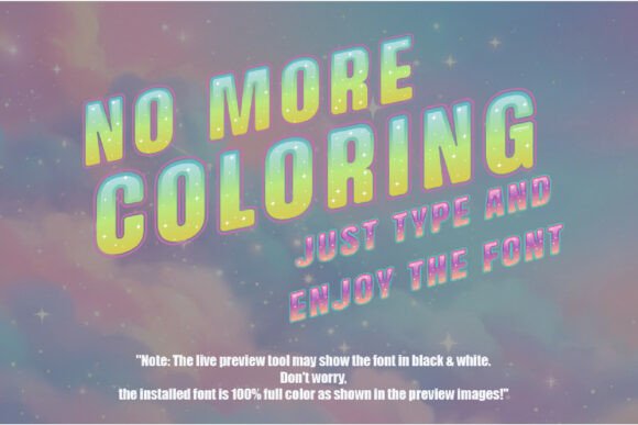 Dreamy Glitter Font - Preview 4
