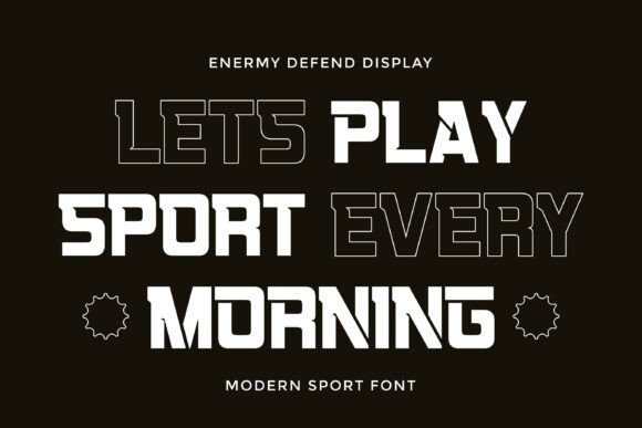Enemy Defend Font - Preview 3