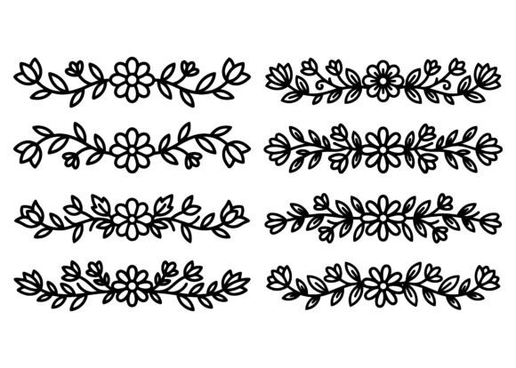 Floral Border EPS Bundle