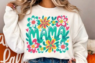 Floral Mama PNG, Retro Mom PNG Design Graphic by PrintReadyTees ...
