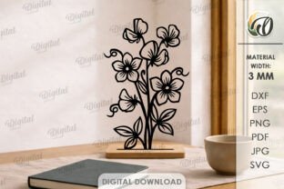 Flower Stands Decor Bundle Laser Cut · Creative Fabrica