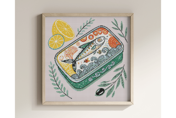 Funny Fish Kitchen Decor Xstitch