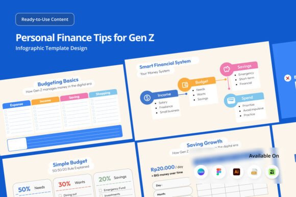 Gen Z Finance Tips Infographic Graphics
