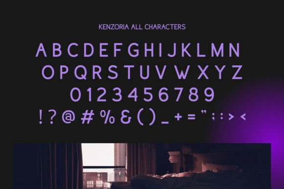 Kenzoria Font PNG with transparent background - Preview 1