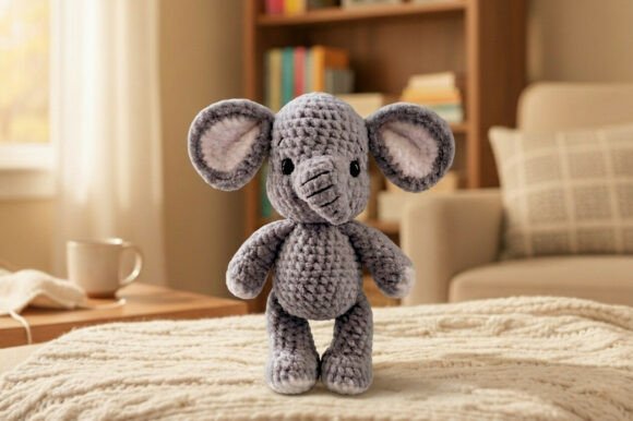 Misty Elephant Pattern
