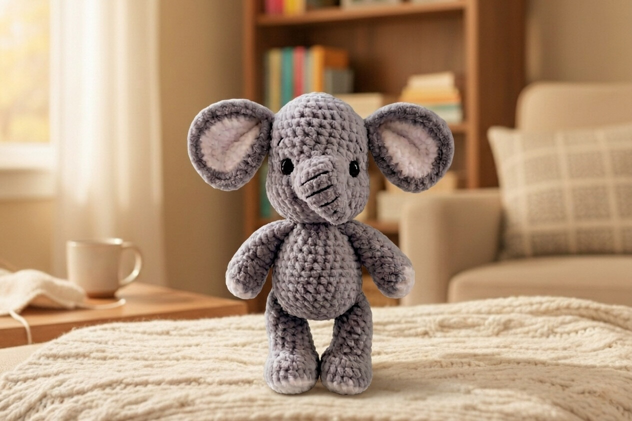 Misty Elephant Pattern