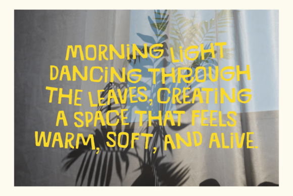 Morning Chaos Font font preview - 4