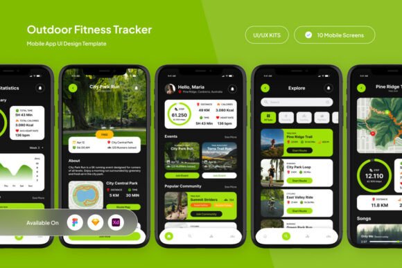 Naturerun - Outdoor Fitness Tracker UI