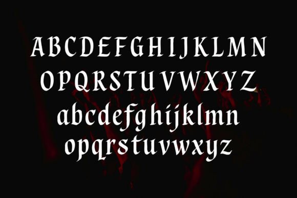 Noctura Gothic Font PNG with transparent background - Preview 1
