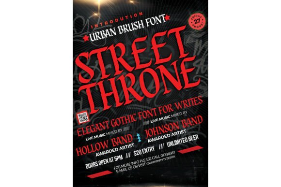Noctura Gothic Font PNG with transparent background - Preview 3