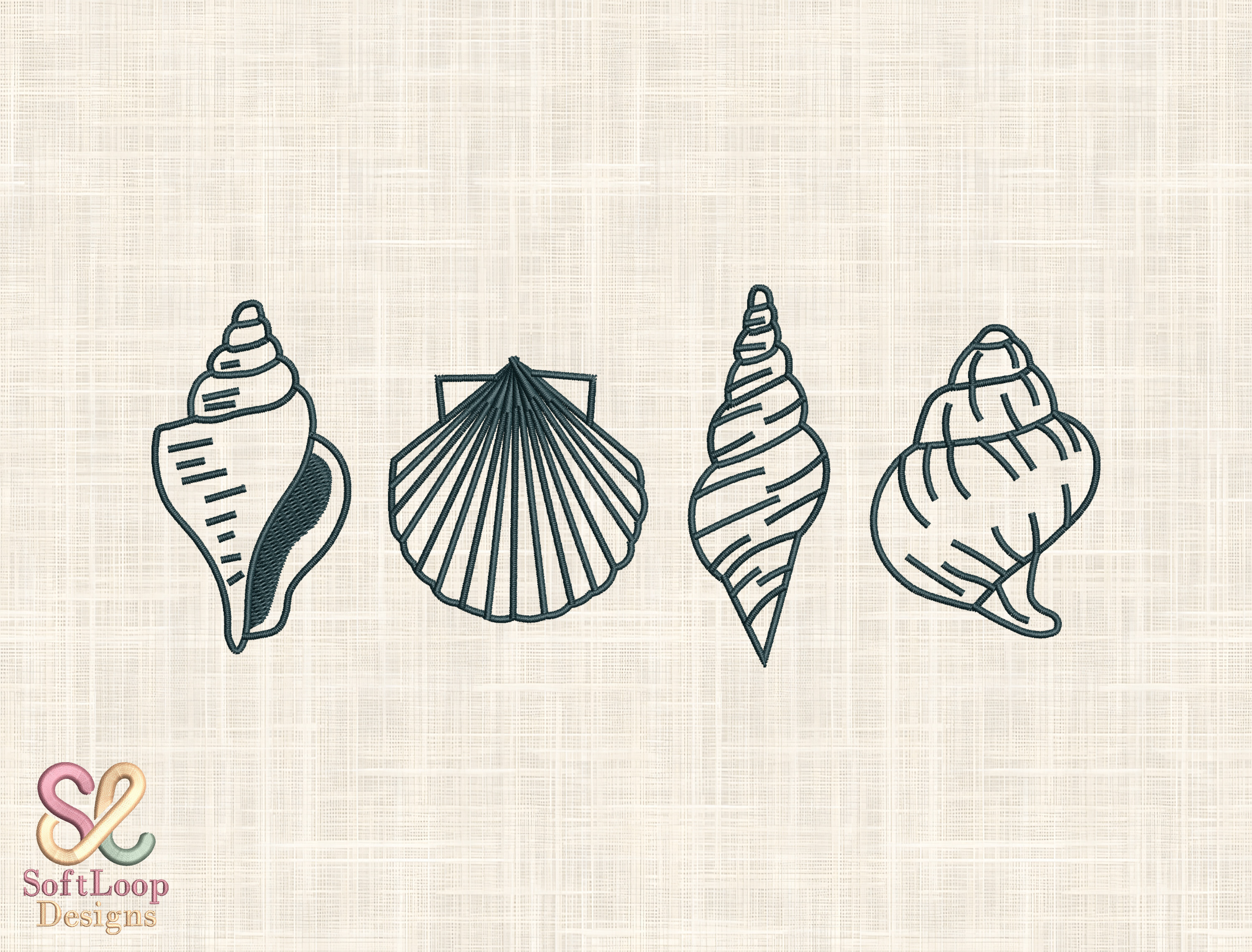 Ocean Embroidery Design