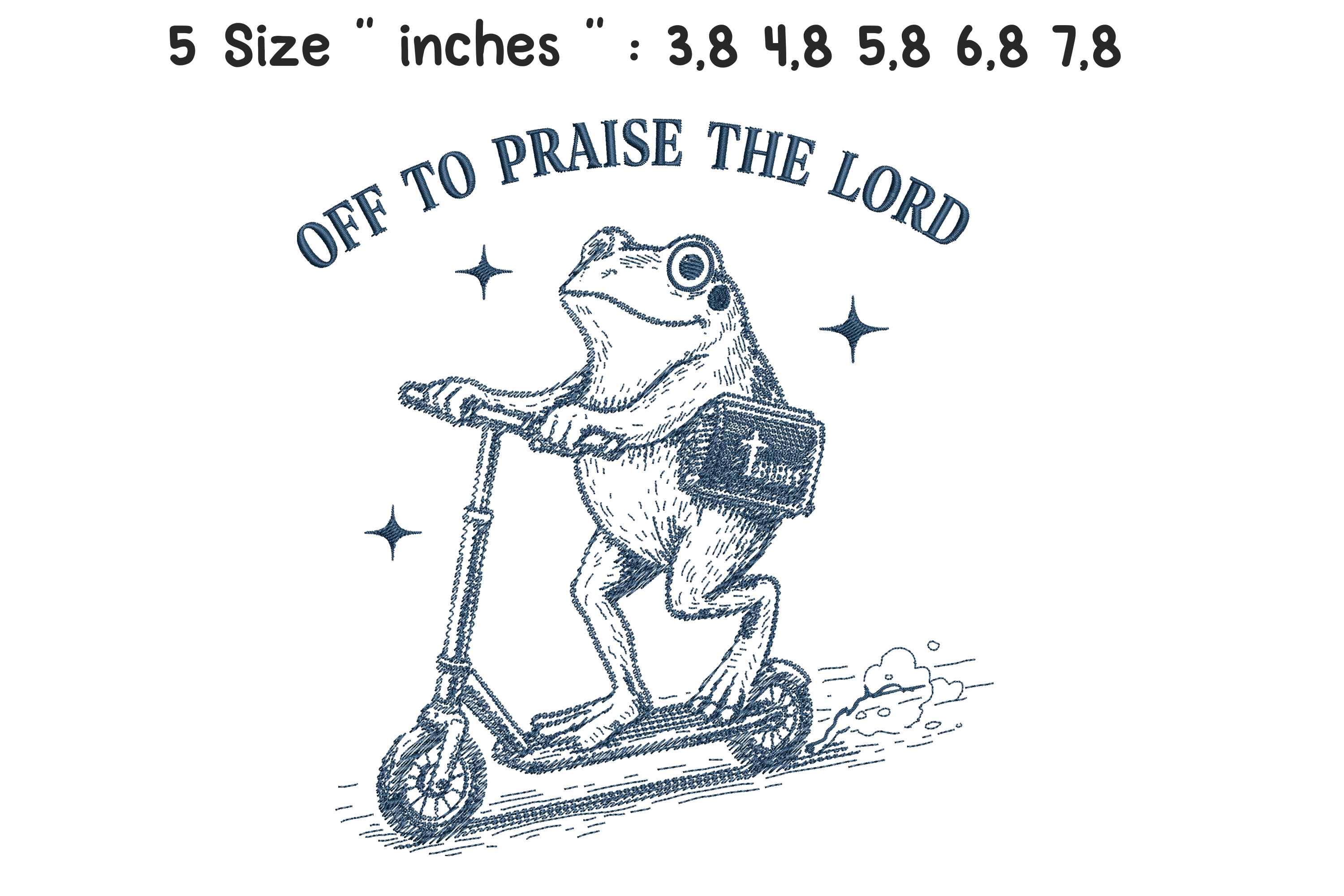Off to Praise the Lord Frog Scooter File