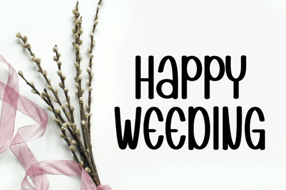Party Honeymoon Font PNG with transparent background - Preview 2