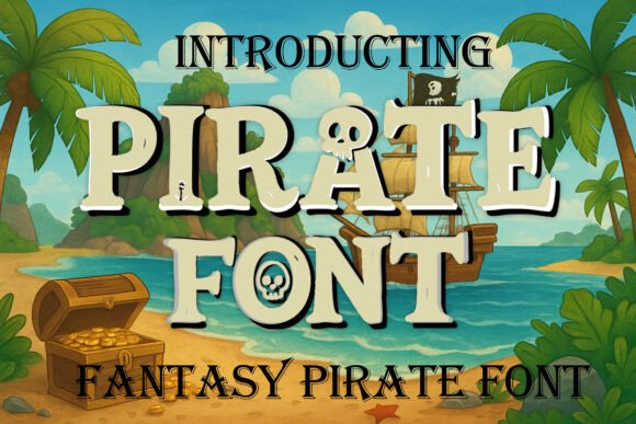 Preview specimen of Pirate decorative font
