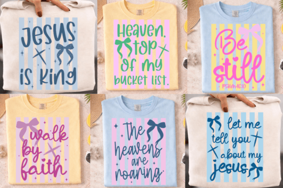 Retro Striped Christian SVG Bundle,Faith Grafika Projekty Koszulek Przez The Queen