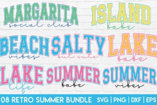 Retro Summer SVG Bundle Vacation Beach Graphic by GraphicsTreasures ...