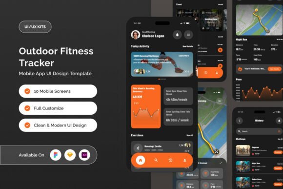 Runova - Outdoor Fitness Tracker UI