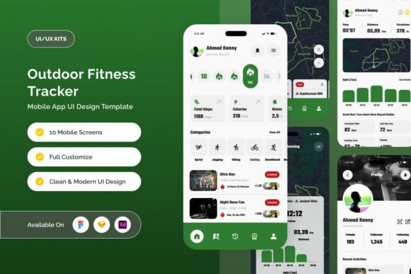Skyrun - Outdoor Fitness Tracker UI