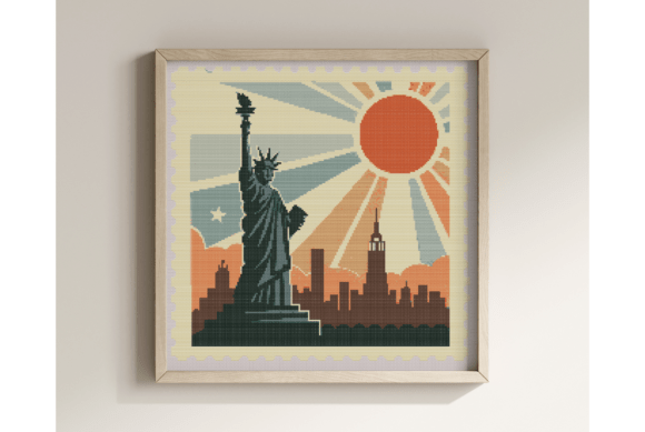 Statue of Liberty Cross Stitch Pattern