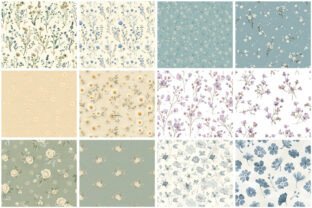 Vintage Botanical Digital Patterns Graphic by sagorarts · Creative Fabrica