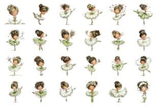 Whimsical Ballerina Girls PNG Clipart Graphic by Print Magic · Creative ...