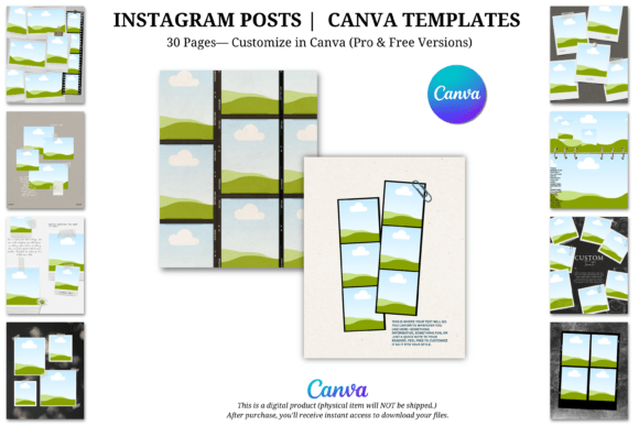 30 Instagram Post Canva Templates