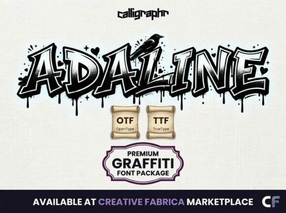 Adaline Decorative Font By LINEART3