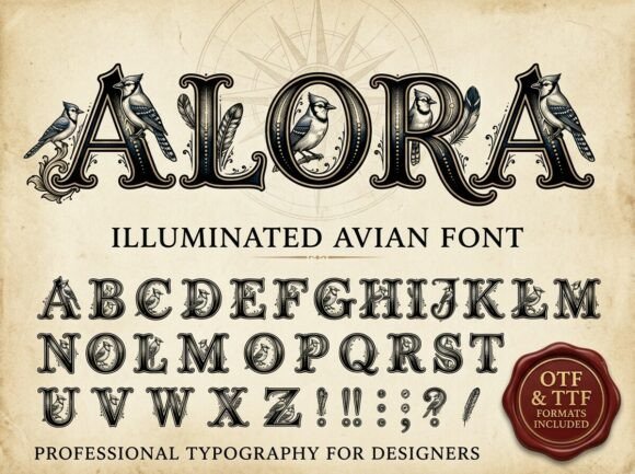 Alora Font - Preview 1