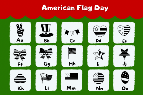American Flag Day Font - Preview 1