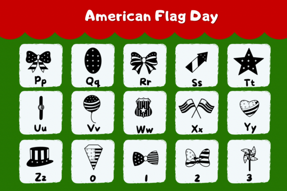 American Flag Day Font - Preview 2