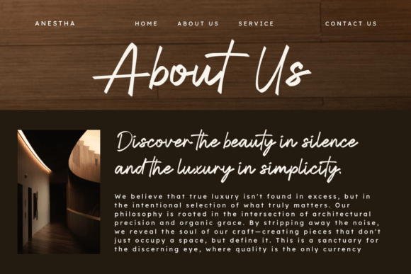 Anestha Script Font - Preview 2