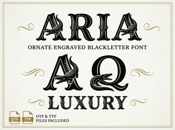 Aria Font - Preview 1